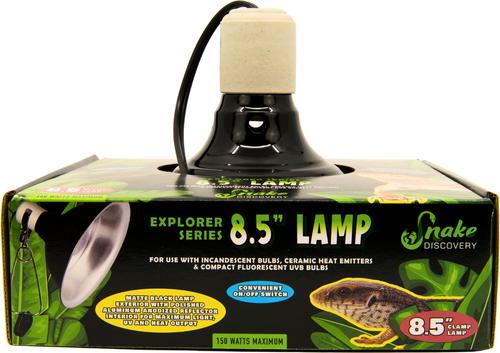 Show full view: Snake Discovery Reptile Clamp Lamp, Black, 8.5-in slide 2 of 9