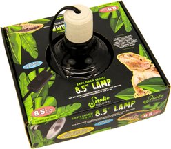 Snake Discovery Reptile Clamp Lamp, Black, 8.5-in
