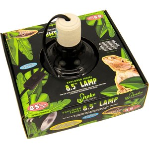 Snake Discovery Reptile Clamp Lamp, Black, 8.5-in
