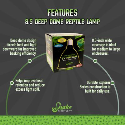 Show full view: Snake Discovery Deep Dome Reptile Lamp, Black, 8.5-in slide 7 of 9