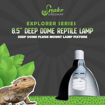 Show full view: Snake Discovery Deep Dome Reptile Lamp, Black, 8.5-in slide 5 of 9