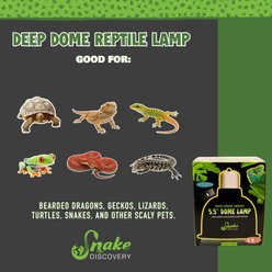 Snake Discovery Deep Dome Reptile Lamp, Black, 5.5-in slide 2 of 9