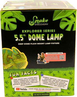 Show full view: Bearded Dragon Lighting Kit – Snake Discovery Dome Lamps, Basking Bulb & Heat Emitter + Arcadia T5 14% UVB Kit slide 3 of 9