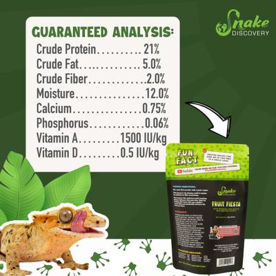 Show full view: Snake Discovery Fruit Fiesta Crested Gecko Food, 3-oz slide 7 of 7