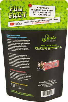 Show full view: Snake Discovery Calcium without D3 Reptile Supplement, 3-oz slide 2 of 8