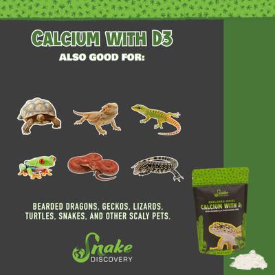 Show full view: Snake Discovery Calcium with D3 Reptile Supplement, 3-oz slide 6 of 8