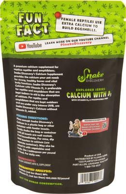 Show full view: Snake Discovery Calcium with D3 Reptile Supplement, 3-oz slide 2 of 8