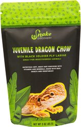Snake Discovery Juvenile Bearded Dragon Chow Reptile Food, 3-oz