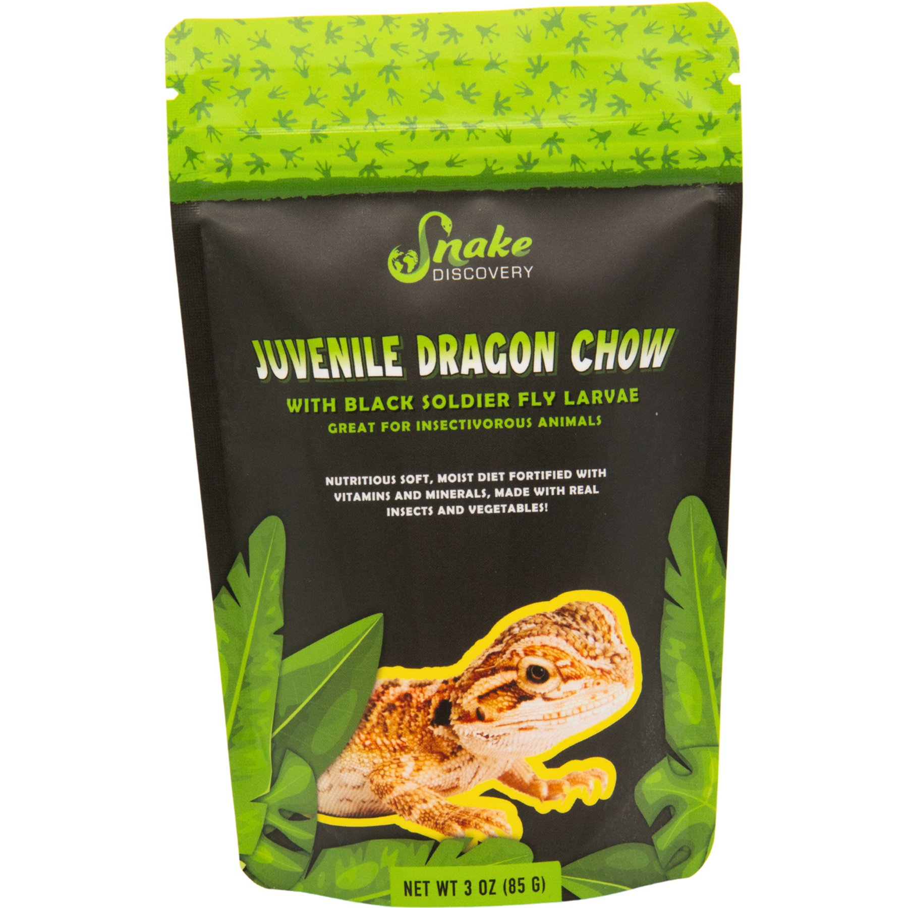 Snake Discovery Juvenile Bearded Dragon Chow Reptile Food, 3-oz