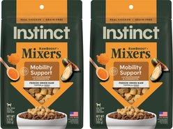 Instinct RawBoost Mixers Mobility Support Recipe Grain-Free Freeze-Dried Dog Food Topper, 11-oz bundle