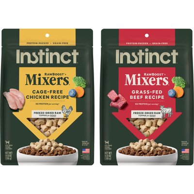 Instinct Instinct Raw Boost Mixers Beef Recipe + Chicken Recipe Freeze-Dried Dog Food Topper