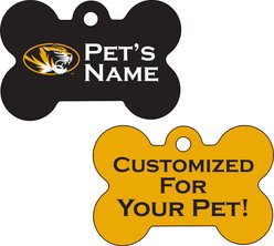 ShopInstaPets NCAA Personalized Dog Tag, Missouri Tigers