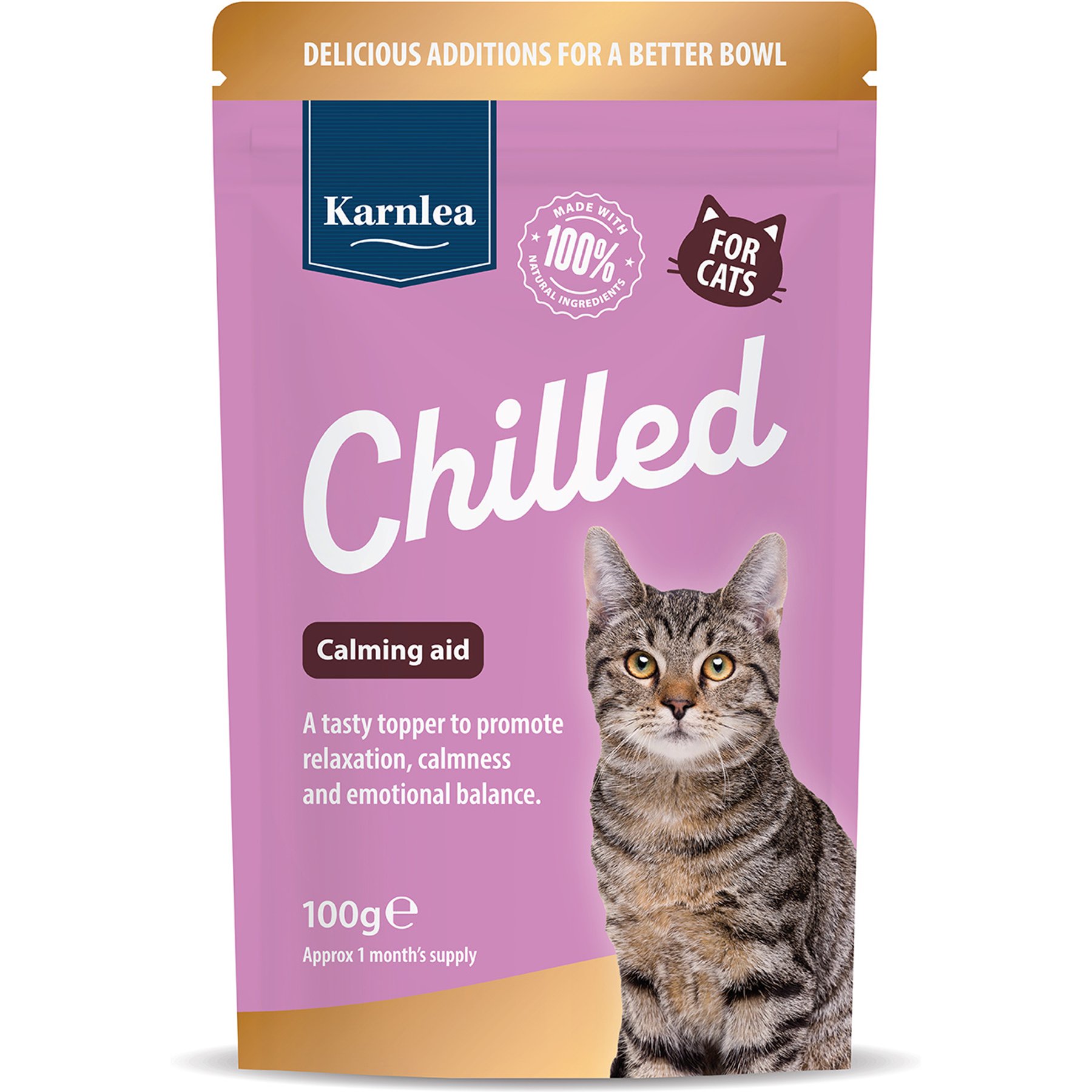 Karnlea Chilled Powder Calming Supplement for Cats, 3.5-oz pouch