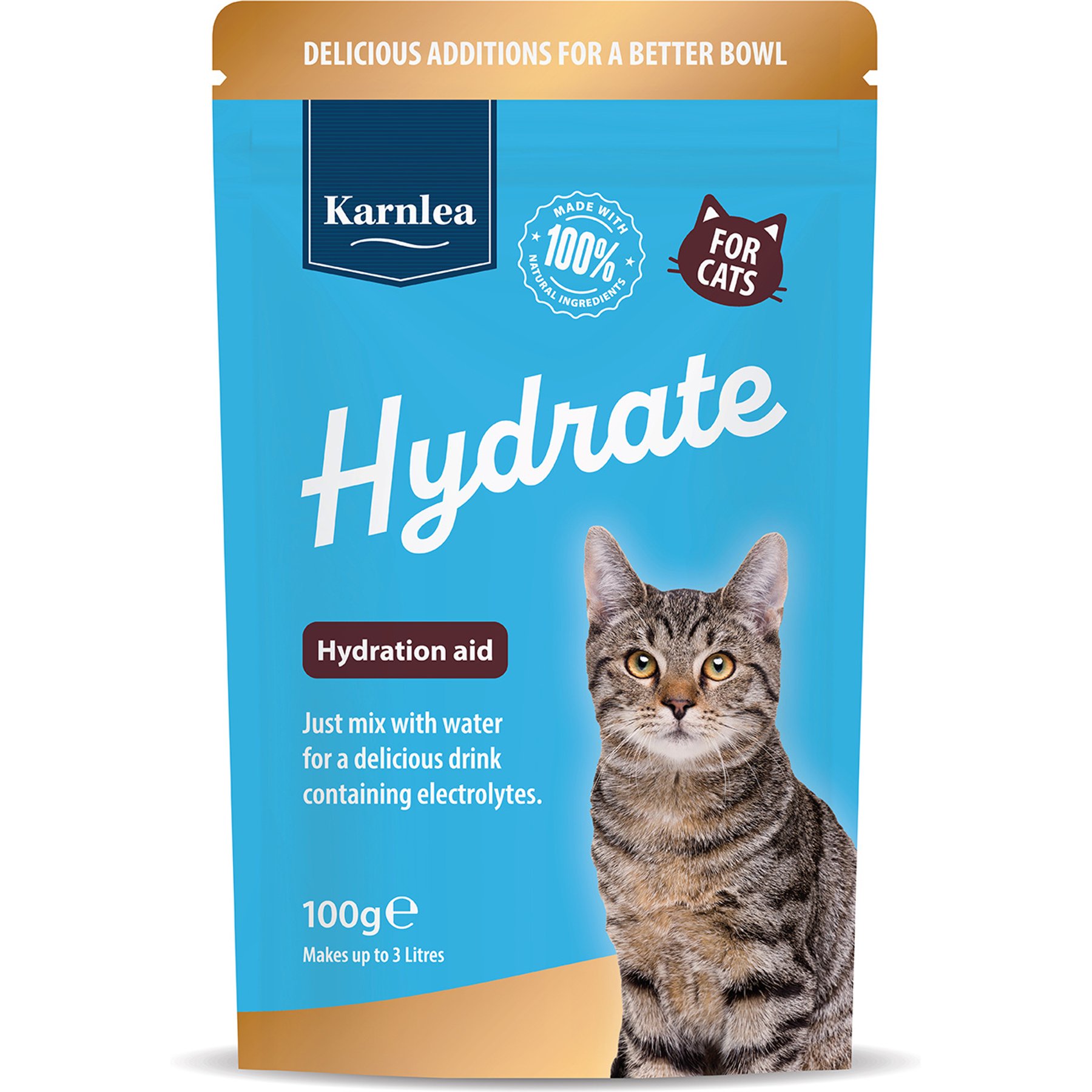Karnlea Hydrate Powder Supplement for Cats, 3.5-oz pouch
