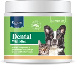 Karnlea Mint Flavored Powder Dog Dental Breath Freshener, 7-oz tub