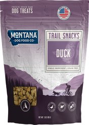 Montana Dog Food Co Grain-Free Duck Neck Freeze-Dried Dog Treats, 3-oz bag