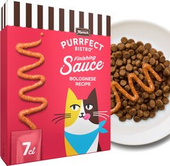 Merrick Purrfect Bistro Bolognese Recipe Finishing Sauce Lickable Cat Treats, 1.7-oz tube, 7 count