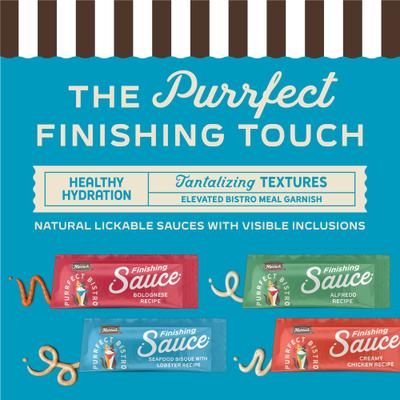 Show full view: Merrick Purrfect Bistro Seafood Bisque with Lobster Finishing Sauce Lickable Cat Treats, 0.24-oz tube, 7 count slide 5 of 8