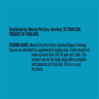 Show full view: Merrick Purrfect Bistro Seafood Bisque with Lobster Finishing Sauce Lickable Cat Treats, 0.24-oz tube, 7 count slide 8 of 8