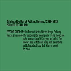 Merrick Purrfect Bistro Alfredo Recipe Finishing Sauce Lickable Cat Treats, 1.7-oz tube, 7 count slide 2 of 8