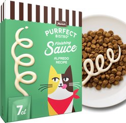 Merrick Purrfect Bistro Alfredo Recipe Finishing Sauce Lickable Cat Treats, 1.7-oz tube, 7 count