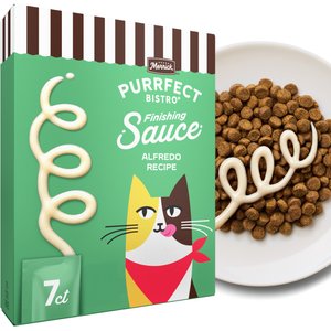 Merrick Purrfect Bistro Alfredo Recipe Finishing Sauce Lickable Cat Treats, 1.7-oz tube, 7 count