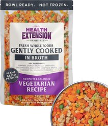 Health Extension Gently Cooked Grain-Free Vegetarian Recipe Wet Dog Food, 9-oz pouch, 10 count
