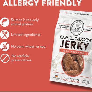 Butcher's Naturals Slow Roasted Salmon Jerky Dog Treats, 16-oz bag