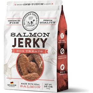Butcher's Naturals Slow Roasted Salmon Jerky Dog Treats, 16-oz bag