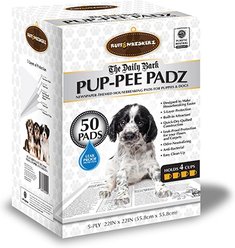 Ruff & Whiskerz Daily Bark Pup-Pee Padz Dog Pee Pads, 50 count