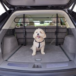 Frisco Adjustable Metal Dog Car & SUV Barrier, Black-Updated