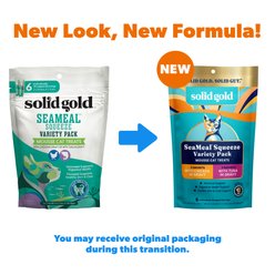 Solid Gold SeaMeal Mousse Lickable Squeeze Variety Pack Skin & Coat Digestive & Immune Health Cat Treats, 6 count slide 2 of 9