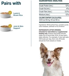 JustFoodForDogs Pumpkin Dehydrated Dog Treats, 5-oz bag slide 2 of 8