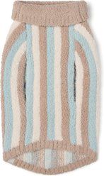 Barefoot Dreams CozyChic Smiley Stripe Leash Opening Dog Sweater, Mint Multi, XXX-Large slide 2 of 2
