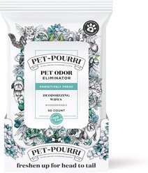 Pet-Pourri Pawsitively Fresh Dog Wipes, White, 50 count