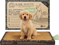 Bark Potty Natural Disposable Dog & Cat Potty Pad, Unscented, 20 x 30-in