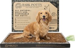 Bark Potty Natural Disposable Dog Potty Pad, 16x24-in