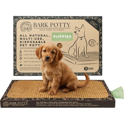 Bark Potty Bark Potty Natural Disposable Dog & Cat Potty Pad, Unscented, 16 x 24-in
