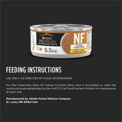 Purina Pro Plan Veterinary Diets NF Kidney Function Early Care Wet Cat Food, 5.5-oz can, case of 24 slide 2 of 8