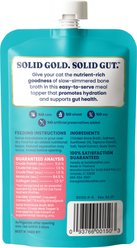 Solid Gold Bone Broth Salmon Shreds Grain-Free Wet Cat Food Topper, 3-oz pouch, case of 12 slide 2 of 8