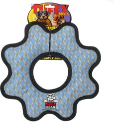 Tuffy's Mega Gear Ring Chain Link Squeaky Dog Plush Toy, Blue slide 2 of 5