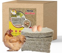 My Favorite Chicken Hemp Fiber Thick Chicken Nest Pads, 10 count