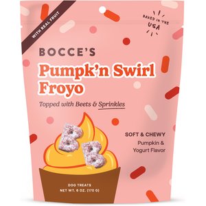 BOCCE'S BAKERY All-Natural Pumpk'n Froyo Soft & Chewy Dog Treats