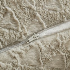 MODERN THREADS Ultra-Soft Plush Cuddler Dog Bed with Supportive Bolstered Sides & Elegant Textured Design, Grey, Small slide 2 of 6