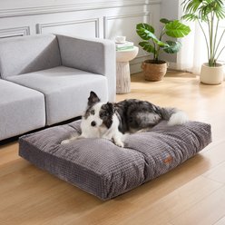 MODERN THREADS Ultra Plush Orthopedic Memory Foam Pillow Bed for Large Dogs with Supportive Filling & Stylish Textured Design, Charcoal, X-Large slide 2 of 5