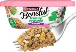 Purina Beneful Freshly Prepared Blend with Salmon, Sweet Potatoes, Brown Rice & Spinach Wet Dog Food 10-oz container, case of 8