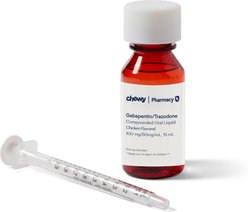 Gabapentin/Trazodone Compounded Chicken Oral Oil Suspension, 100 mg/ 50mg/mL, 15 ml for Veterinary use