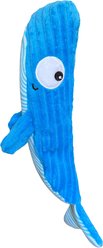 Huxley & Kent Fetchies Wilma Whale Squeaky Plush Dog Toy, Blue, Large