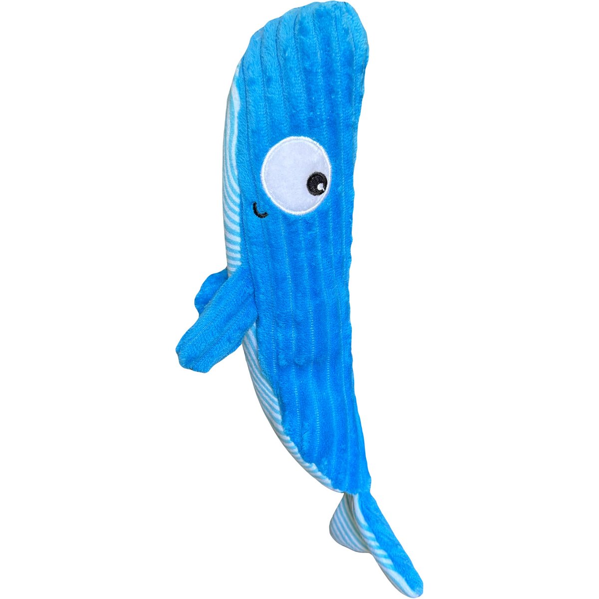 Huxley & Kent Fetchies Wilma Whale Squeaky Plush Dog Toy, Blue, Large