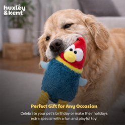 Huxley & Kent Lankies Red Rooster Squeaky Plush Dog Toy, Red/Teal/Yellow, Small slide 2 of 8